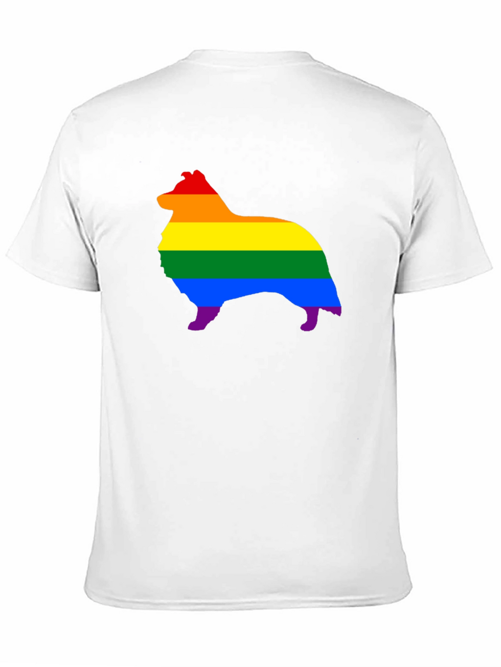 Rainbow Dog Silhouette Graphic Tee