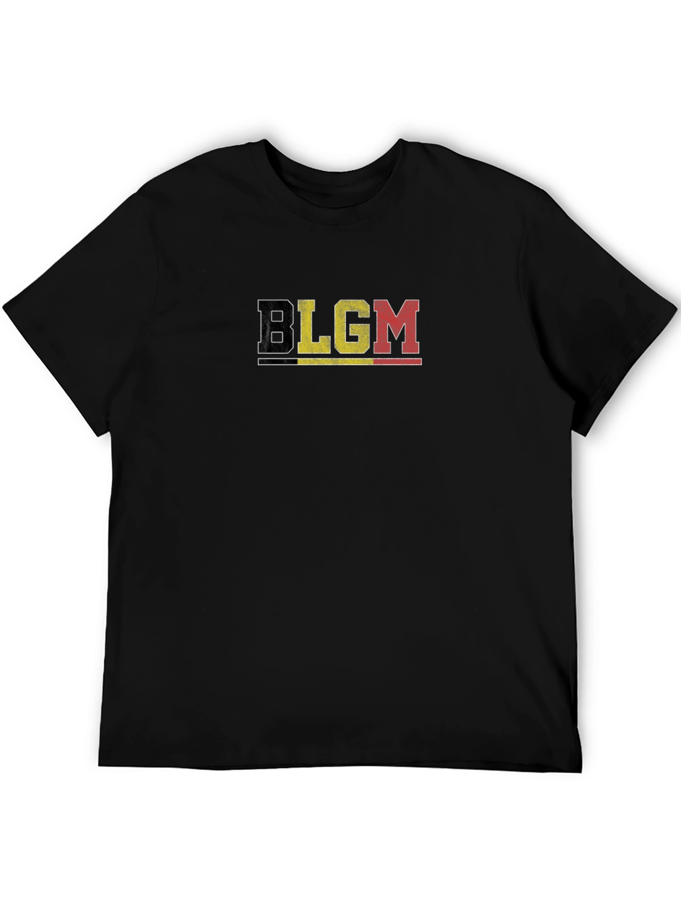 Belgium Flag T-Shirt - BLGM Black Tee