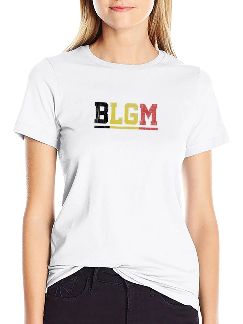 Belgium Flag T-Shirt - BLGM Black Tee