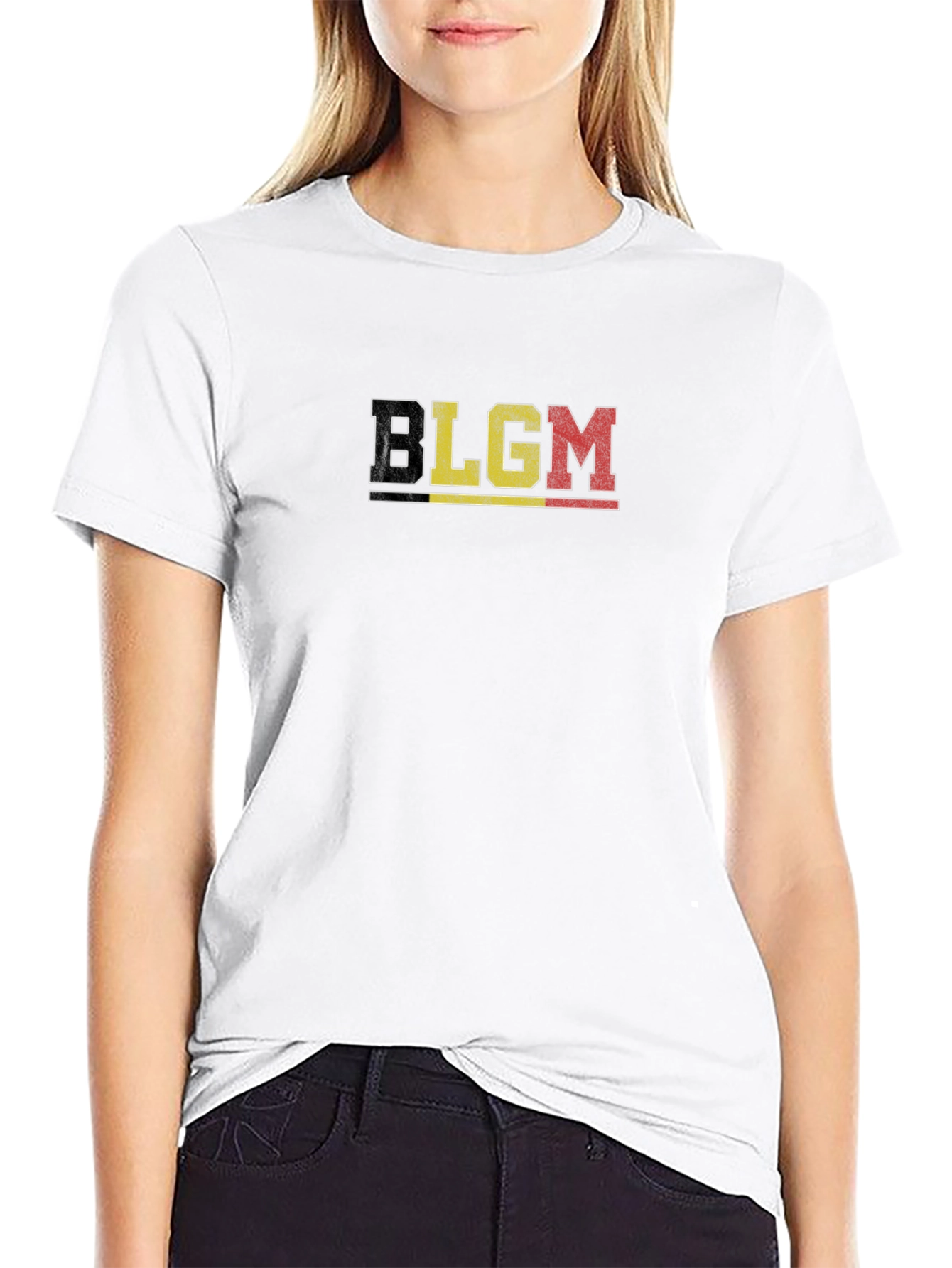 Belgium Flag T-Shirt - BLGM Black Tee