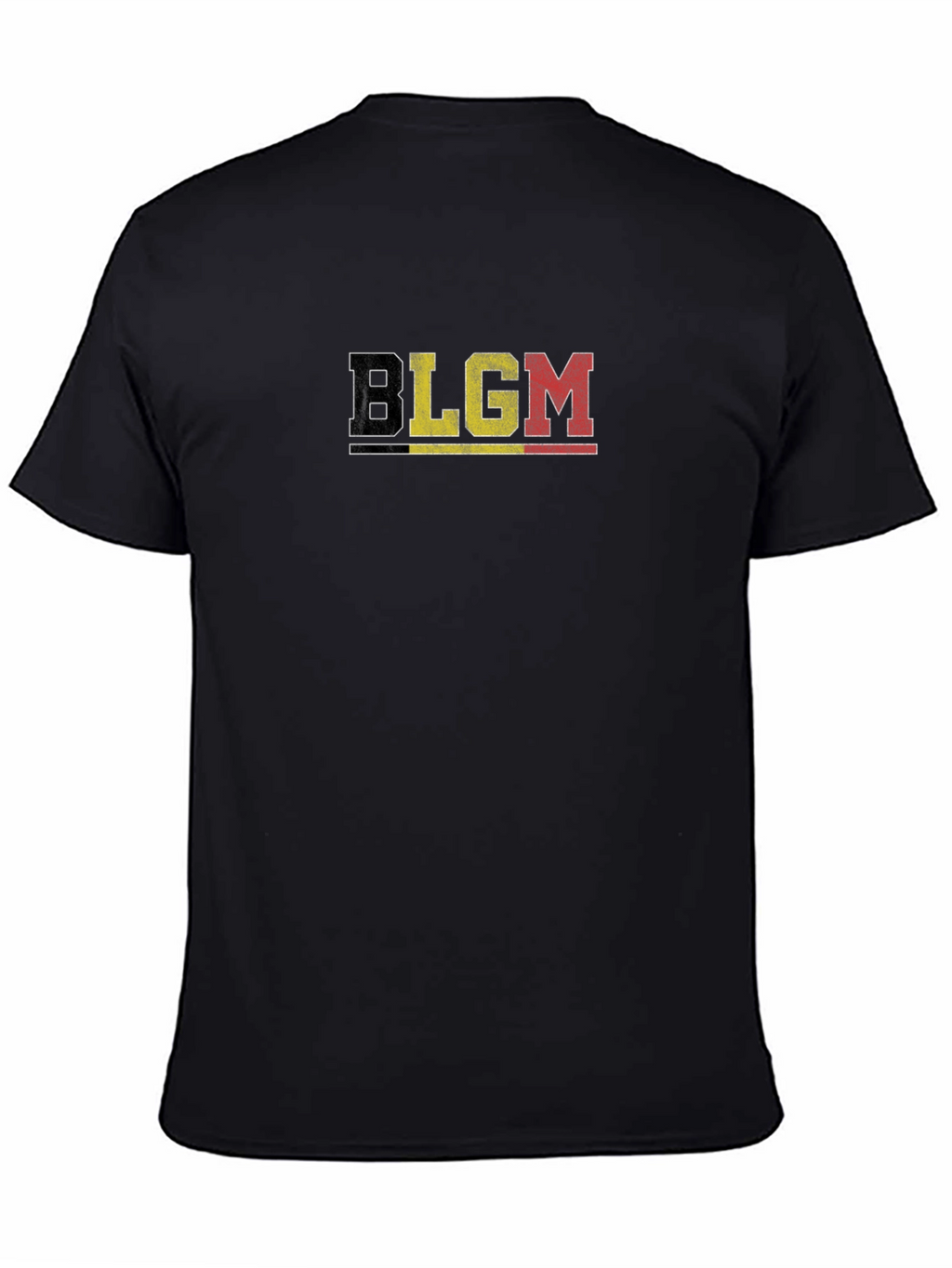Belgium Flag T-Shirt - BLGM Black Tee