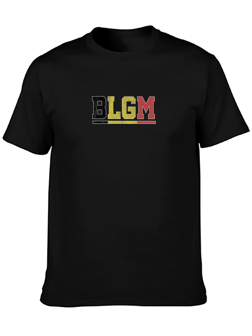 Belgium Flag T-Shirt - BLGM Black Tee