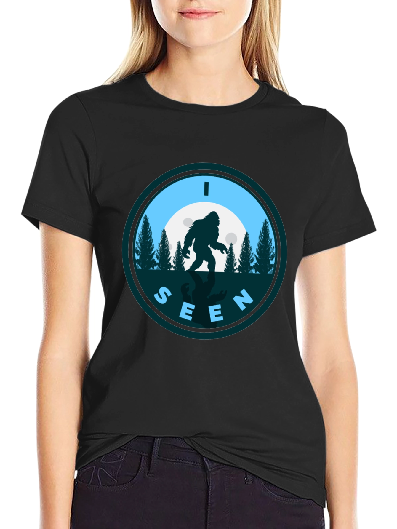 I SEEN BIGFOOT T-Shirt - Cryptid Humor Tee