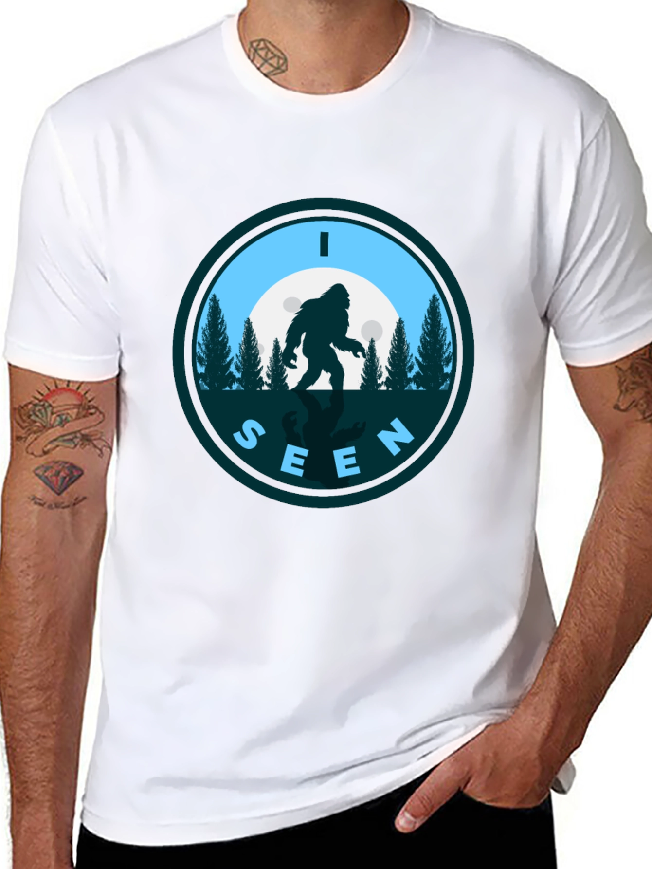 I SEEN BIGFOOT T-Shirt - Cryptid Humor Tee