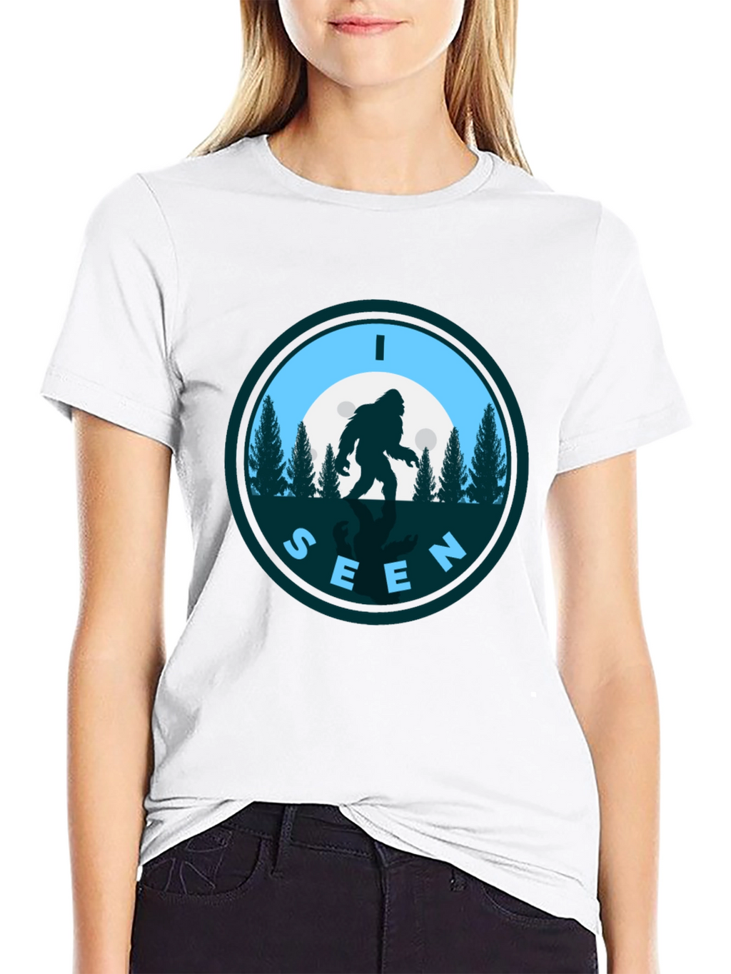 I SEEN BIGFOOT T-Shirt - Cryptid Humor Tee