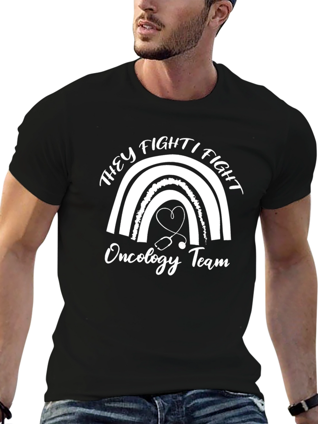 Oncology Team Rainbow T-Shirt