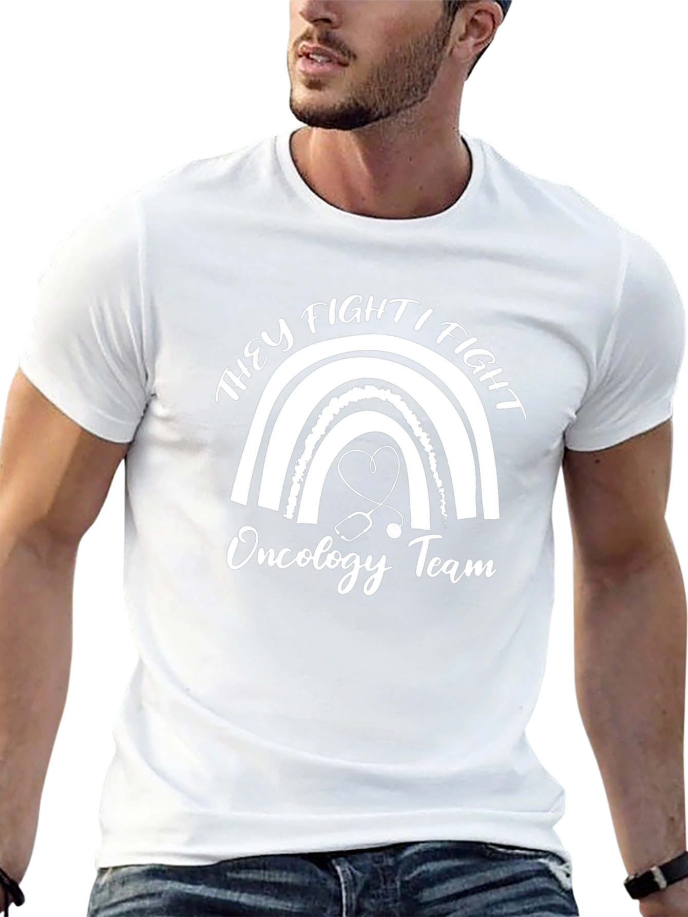 Oncology Team Rainbow T-Shirt