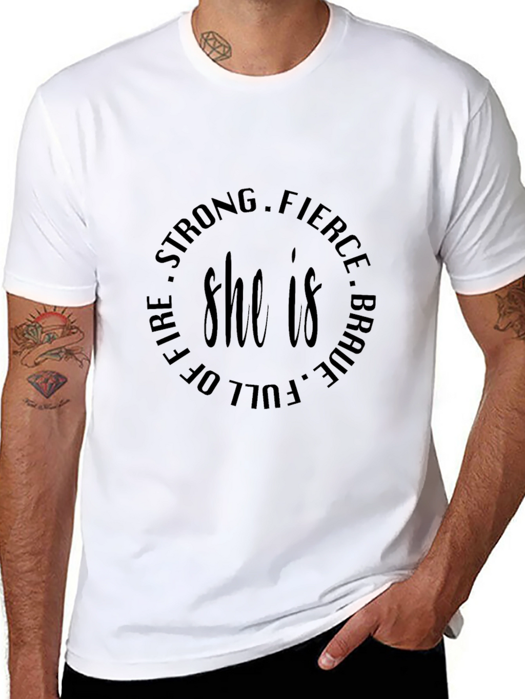 She is Strong Fierce Brave Tee