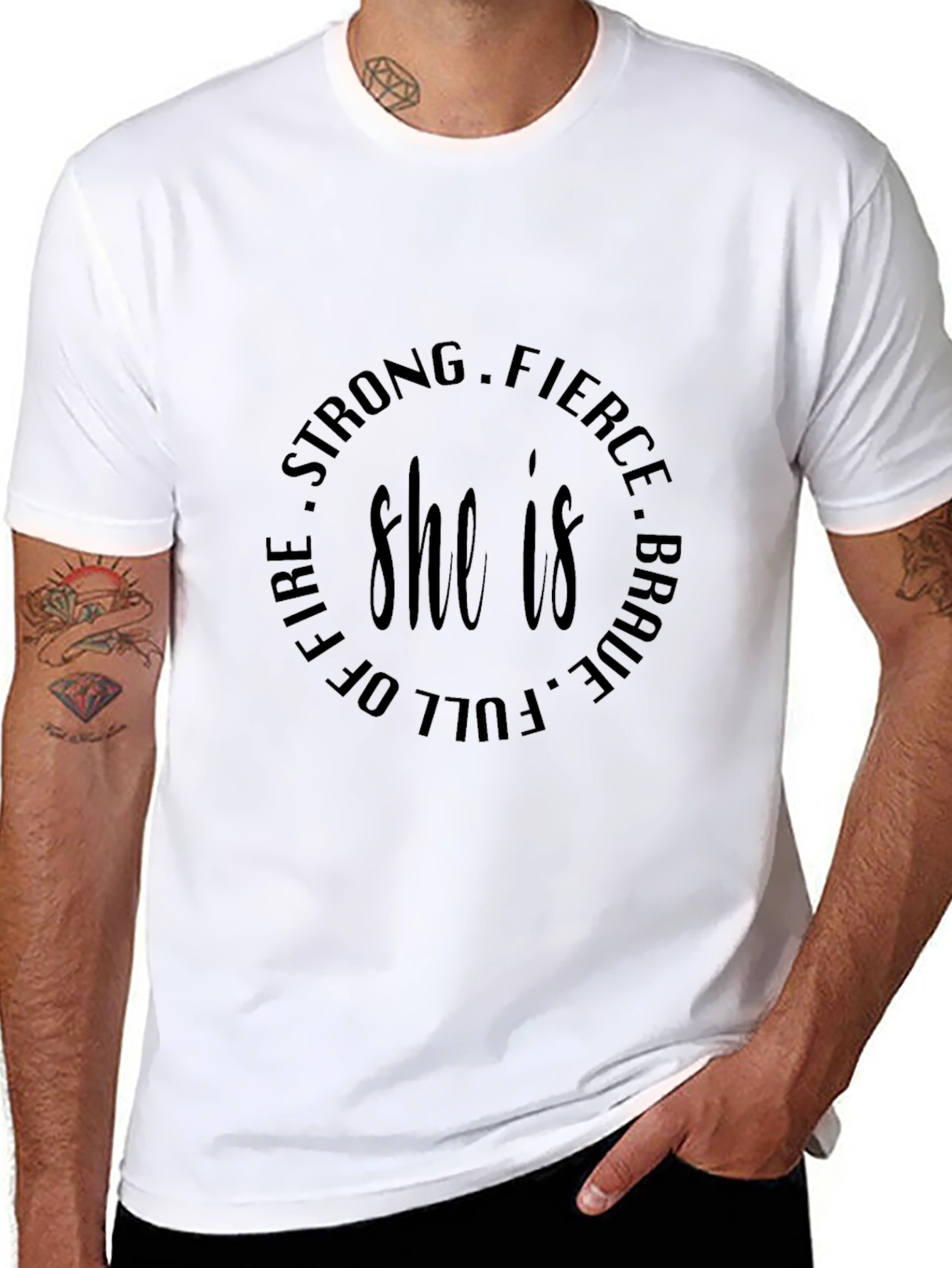 She is Strong Fierce Brave Tee