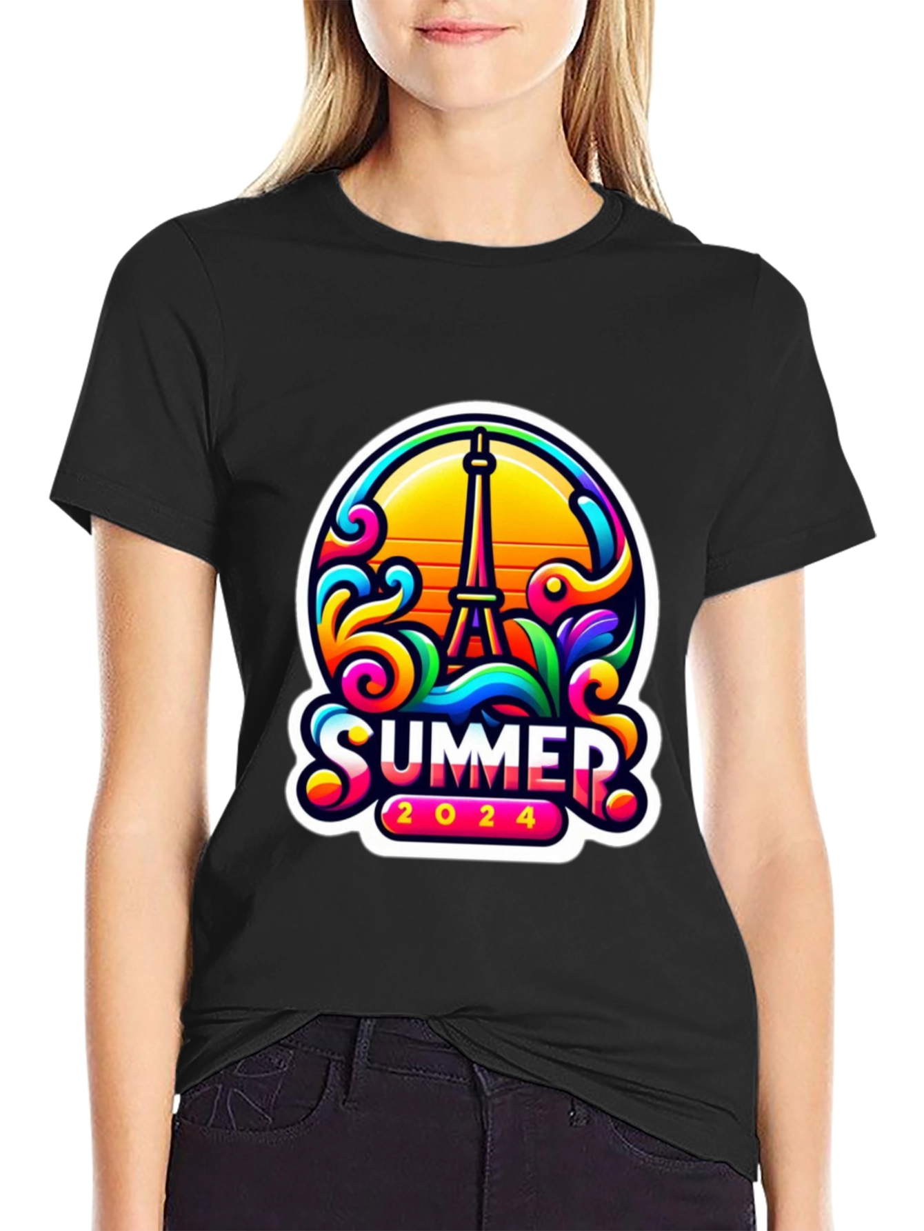 Summer 2024 Eiffel Tower Graphic Tee