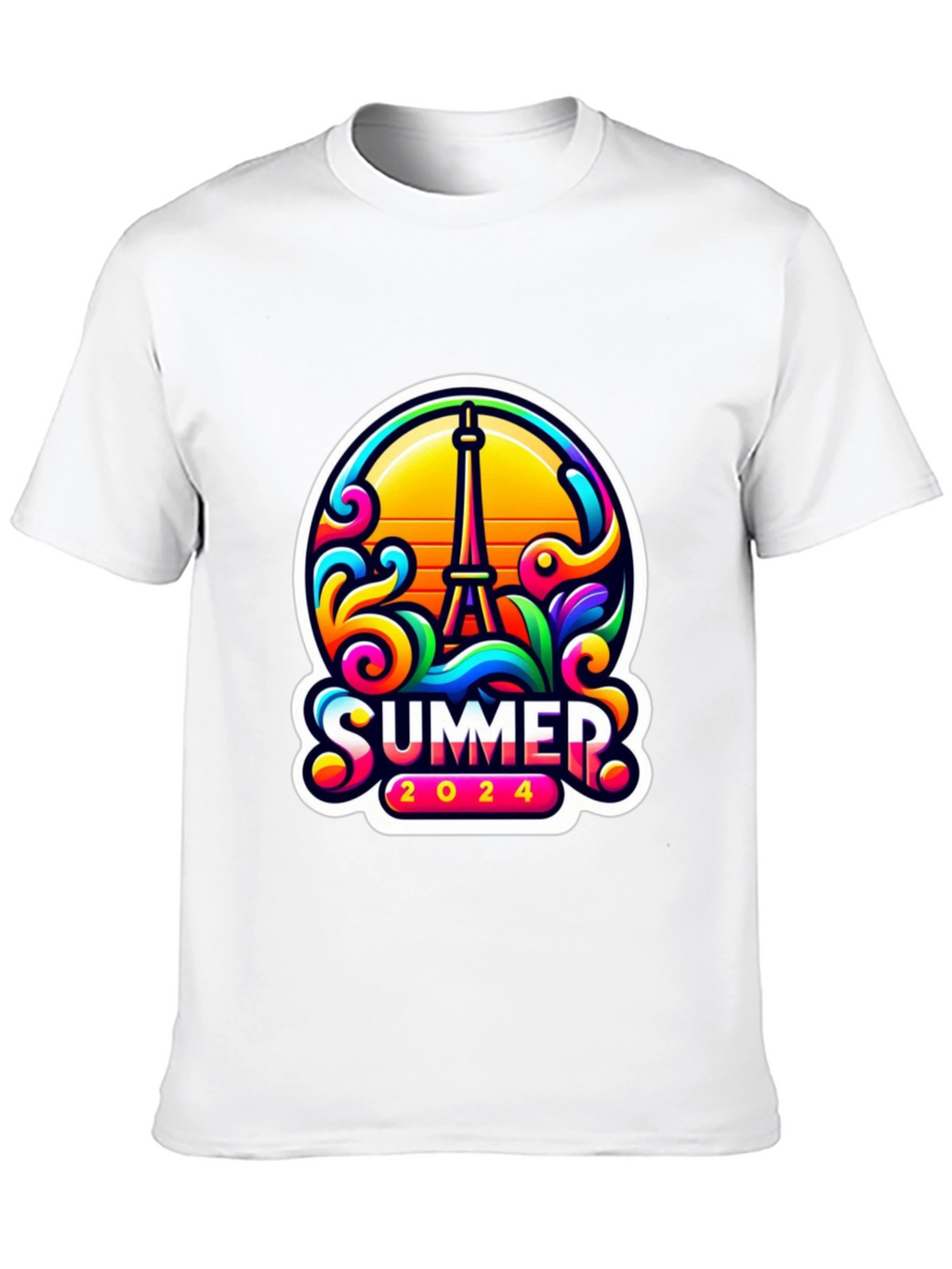 Summer 2024 Eiffel Tower Graphic Tee