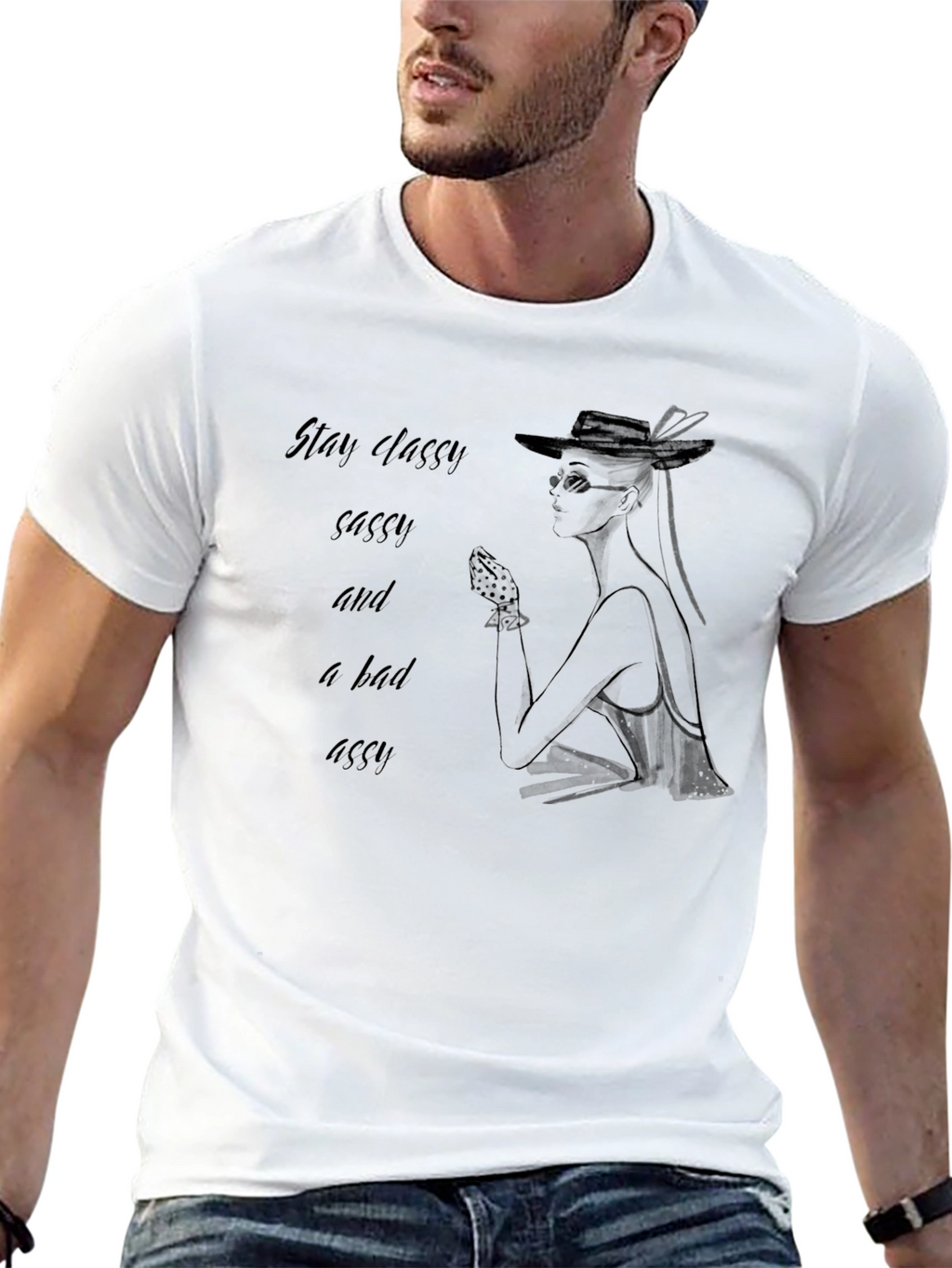Stay Classy Sassy Tee - Chic Graphic T-Shirt
