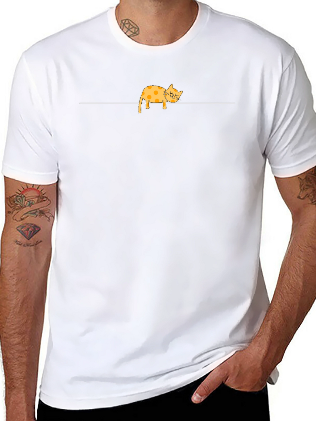 Lazy Cat T-Shirt - Relaxed Style