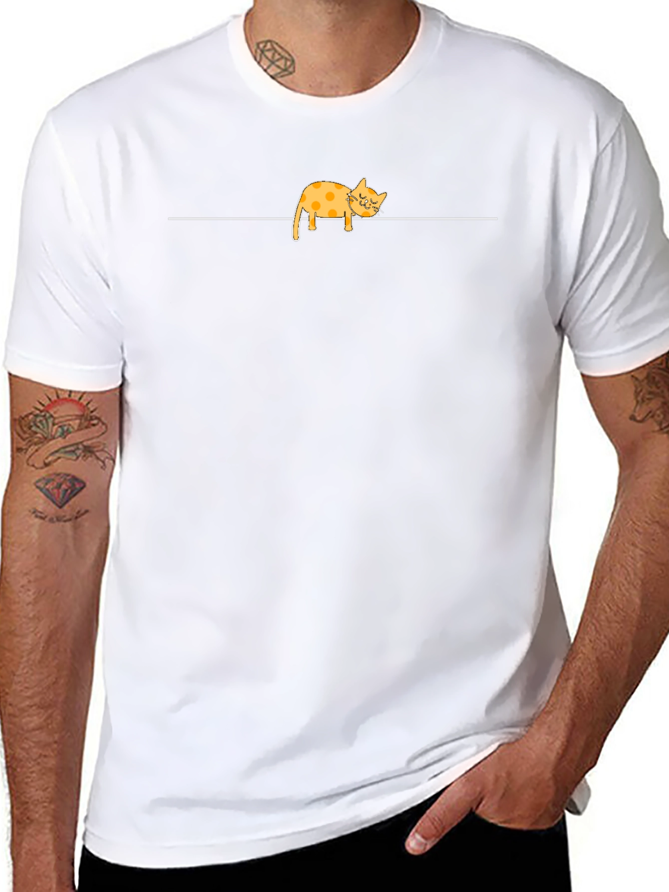 Lazy Cat T-Shirt - Relaxed Style