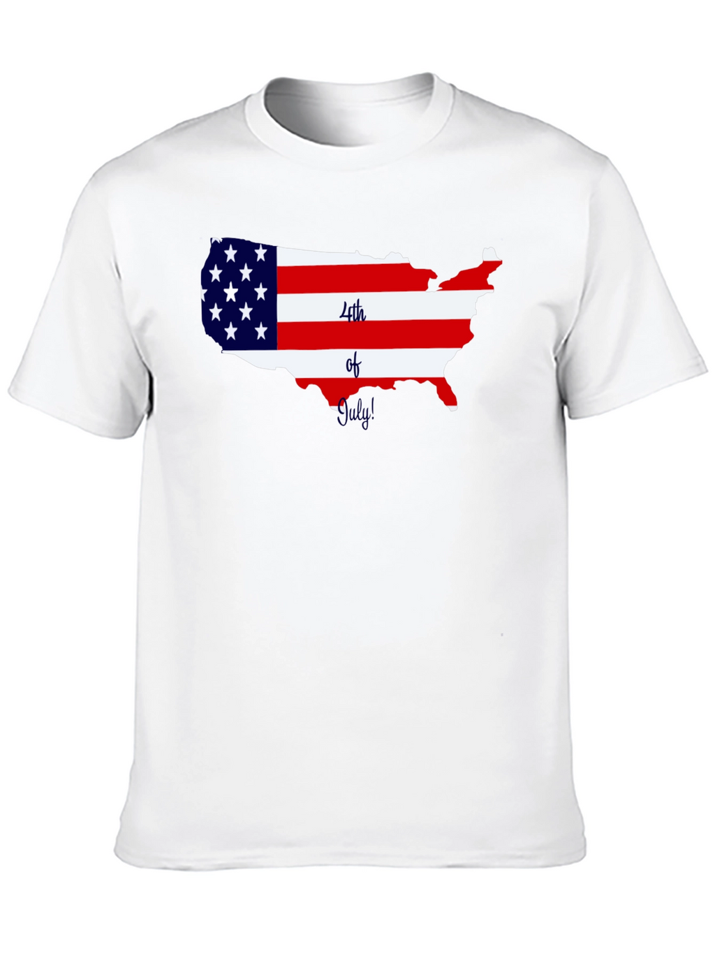 Patriotic USA Map 4th of July T-Shirt