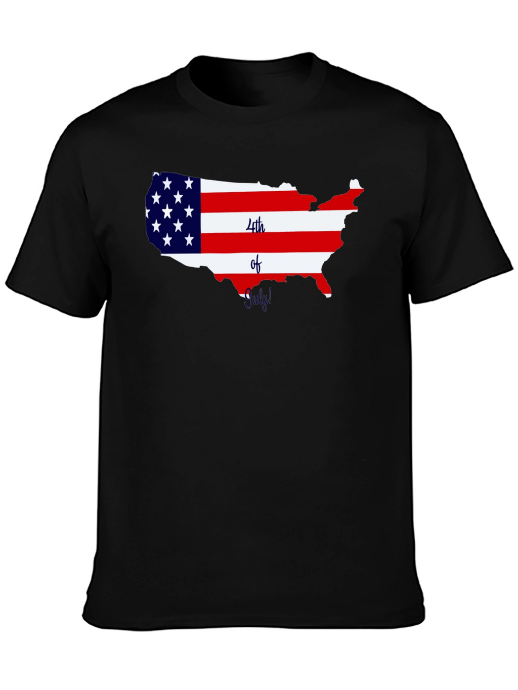 Patriotic USA Map 4th of July T-Shirt
