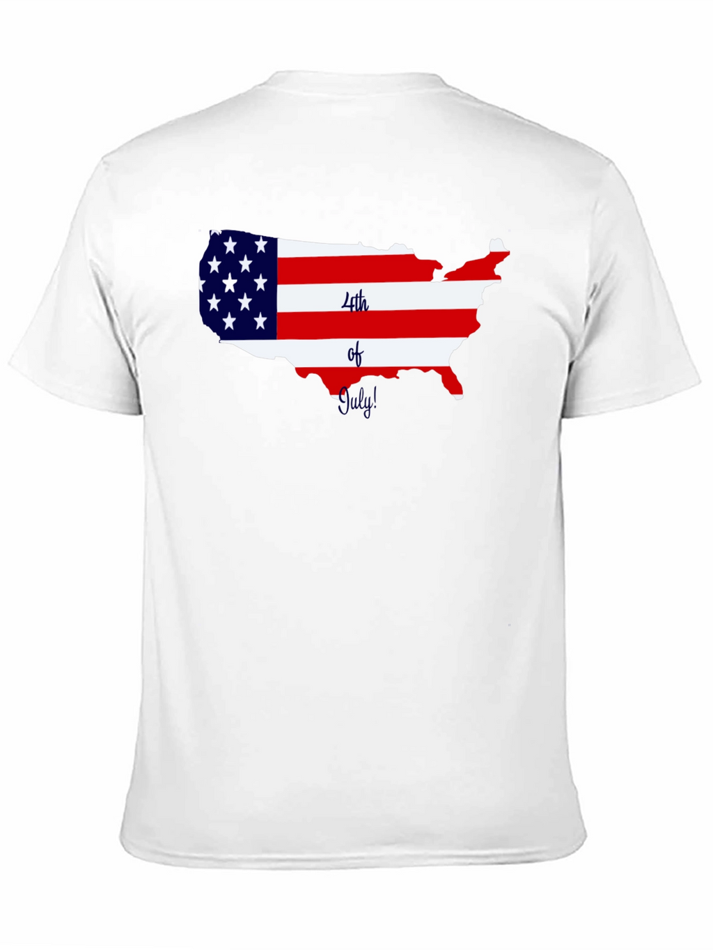 Patriotic USA Map 4th of July T-Shirt
