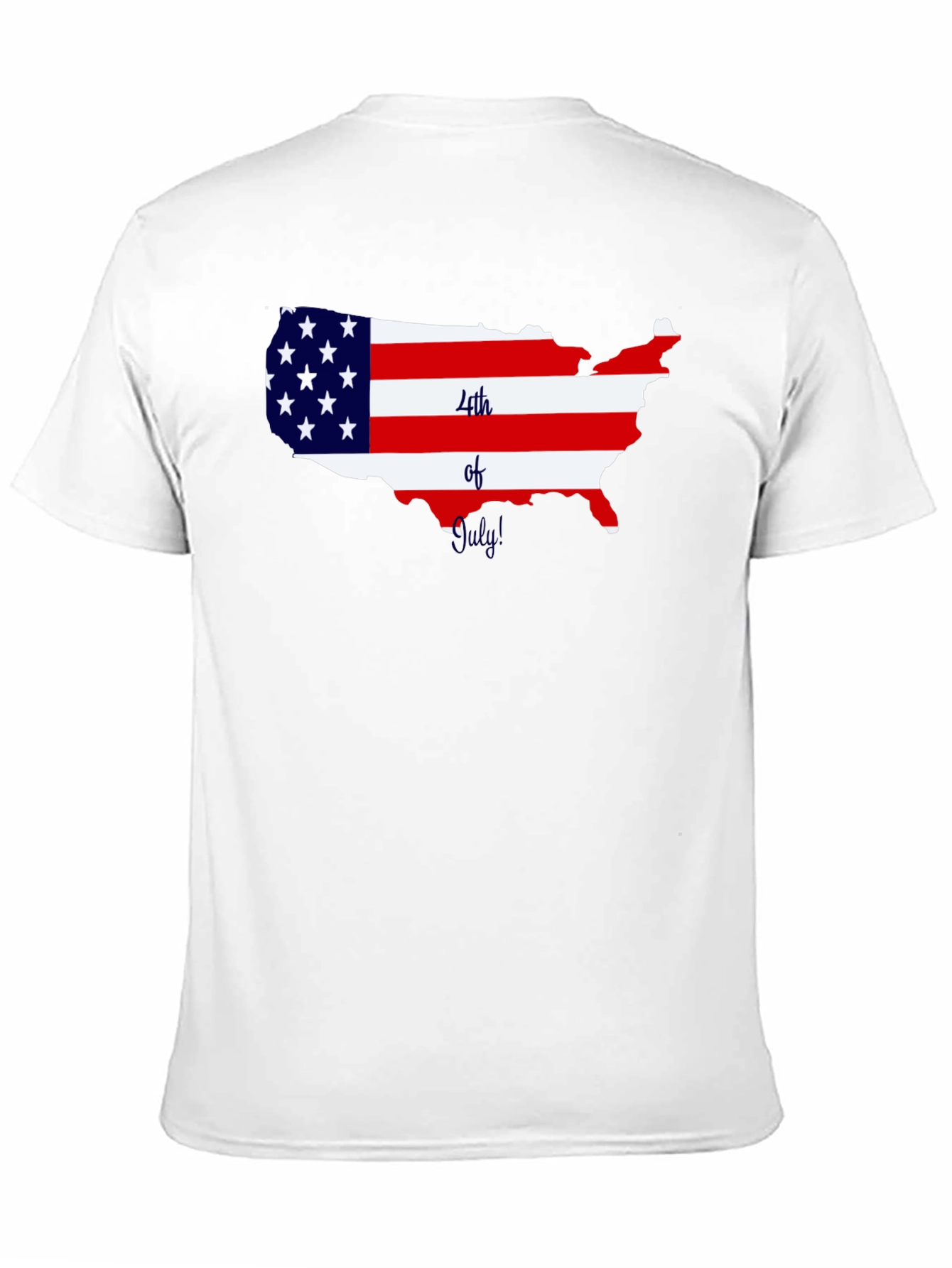 Patriotic USA Map 4th of July T-Shirt