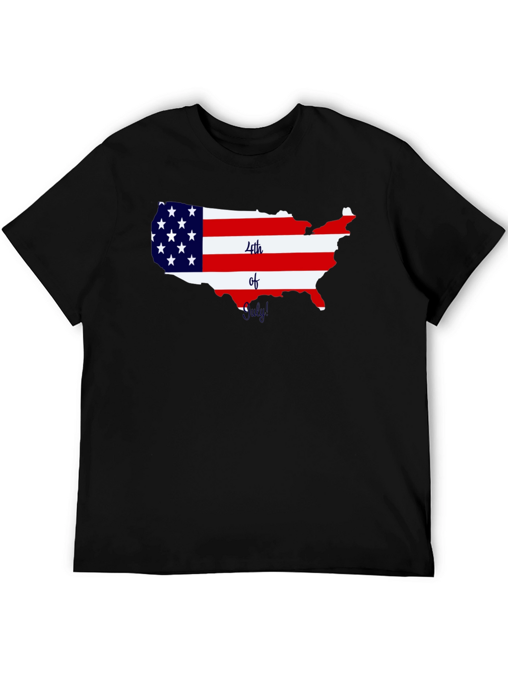 Patriotic USA Map 4th of July T-Shirt