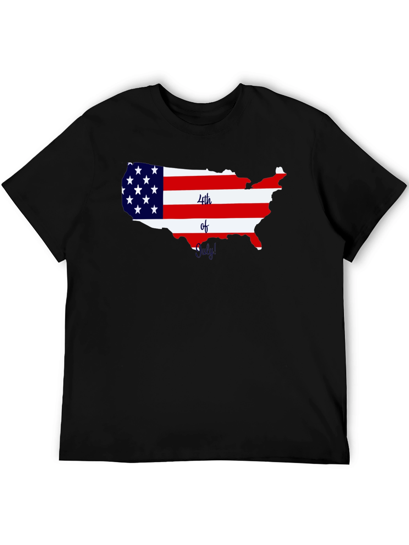 Patriotic USA Map 4th of July T-Shirt