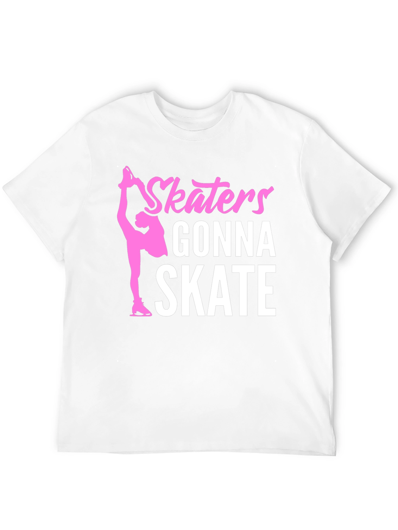 Skaters Gonna Skate Graphic Tee - Black Cotton T-Shirt