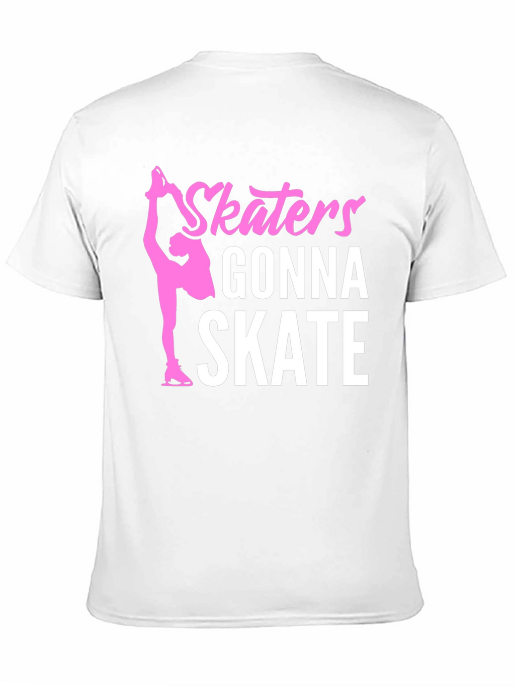 Skaters Gonna Skate Graphic Tee - Black Cotton T-Shirt