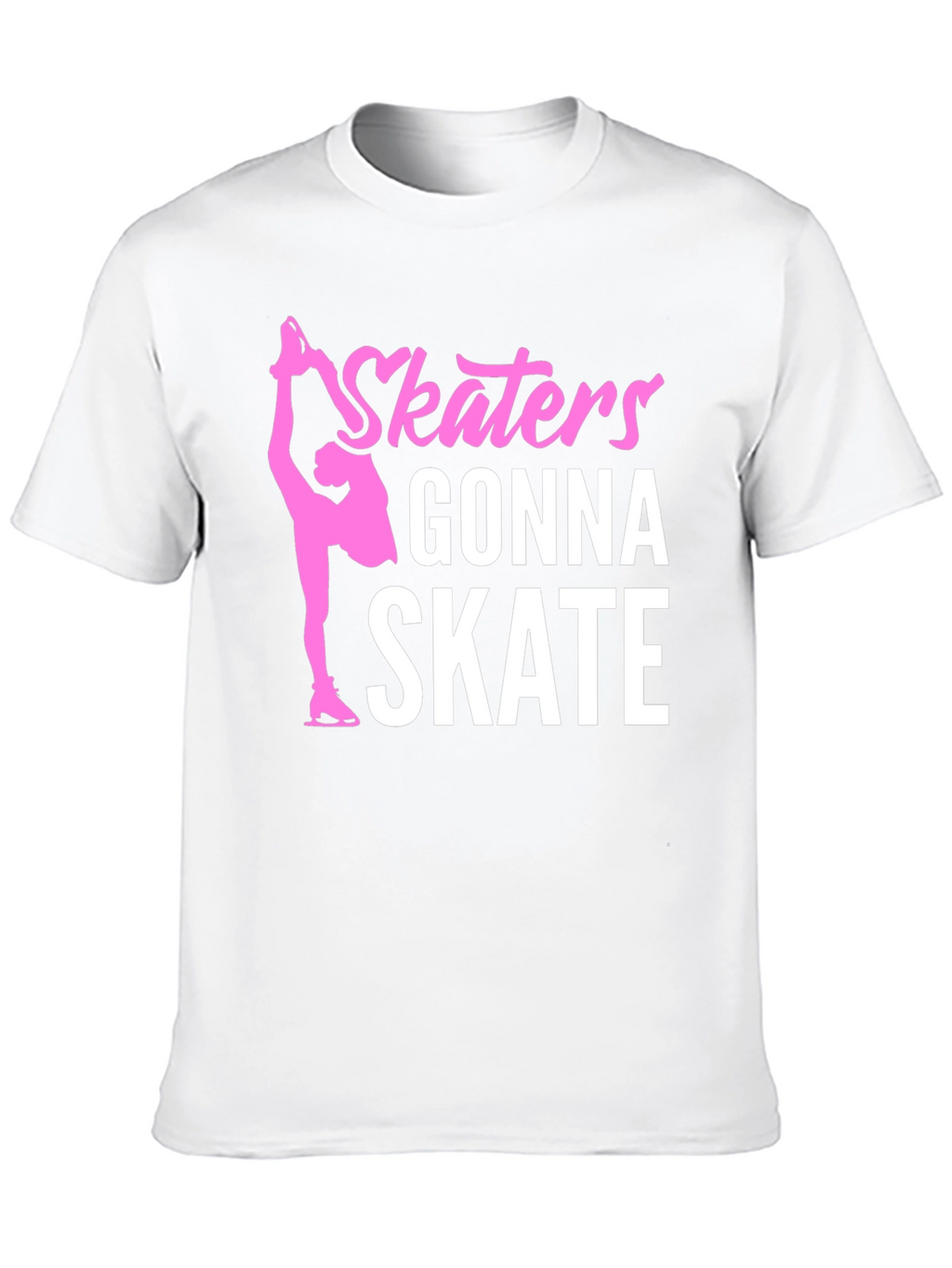 Skaters Gonna Skate Graphic Tee - Black Cotton T-Shirt