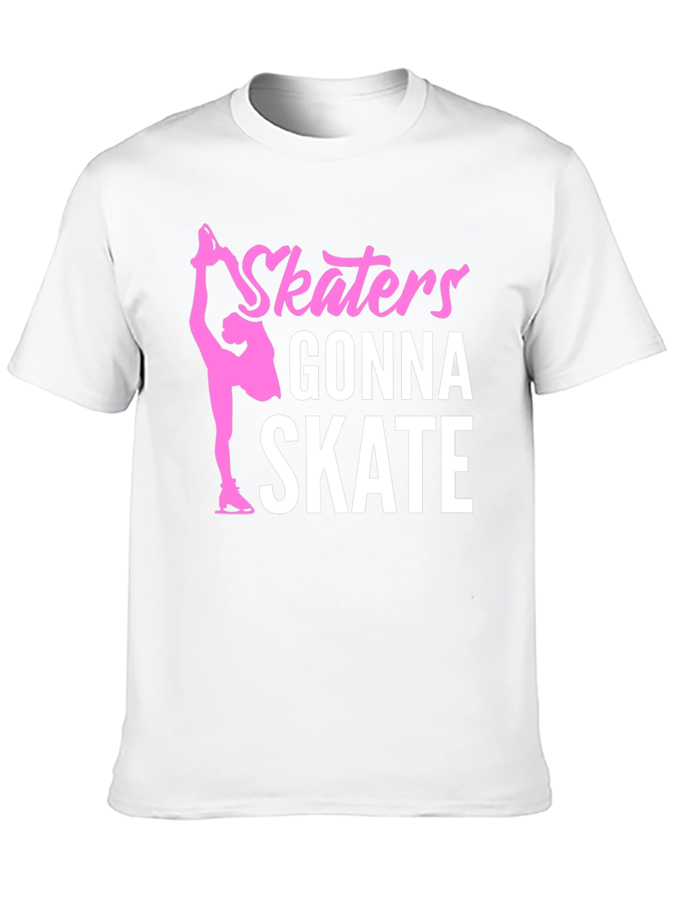 Skaters Gonna Skate Graphic Tee - Black Cotton T-Shirt