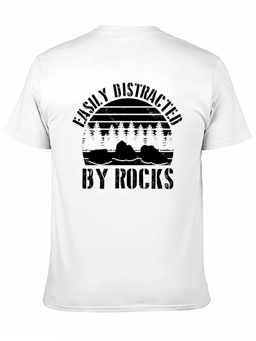 Easily Distracted by Rocks Graphic T-Shirt