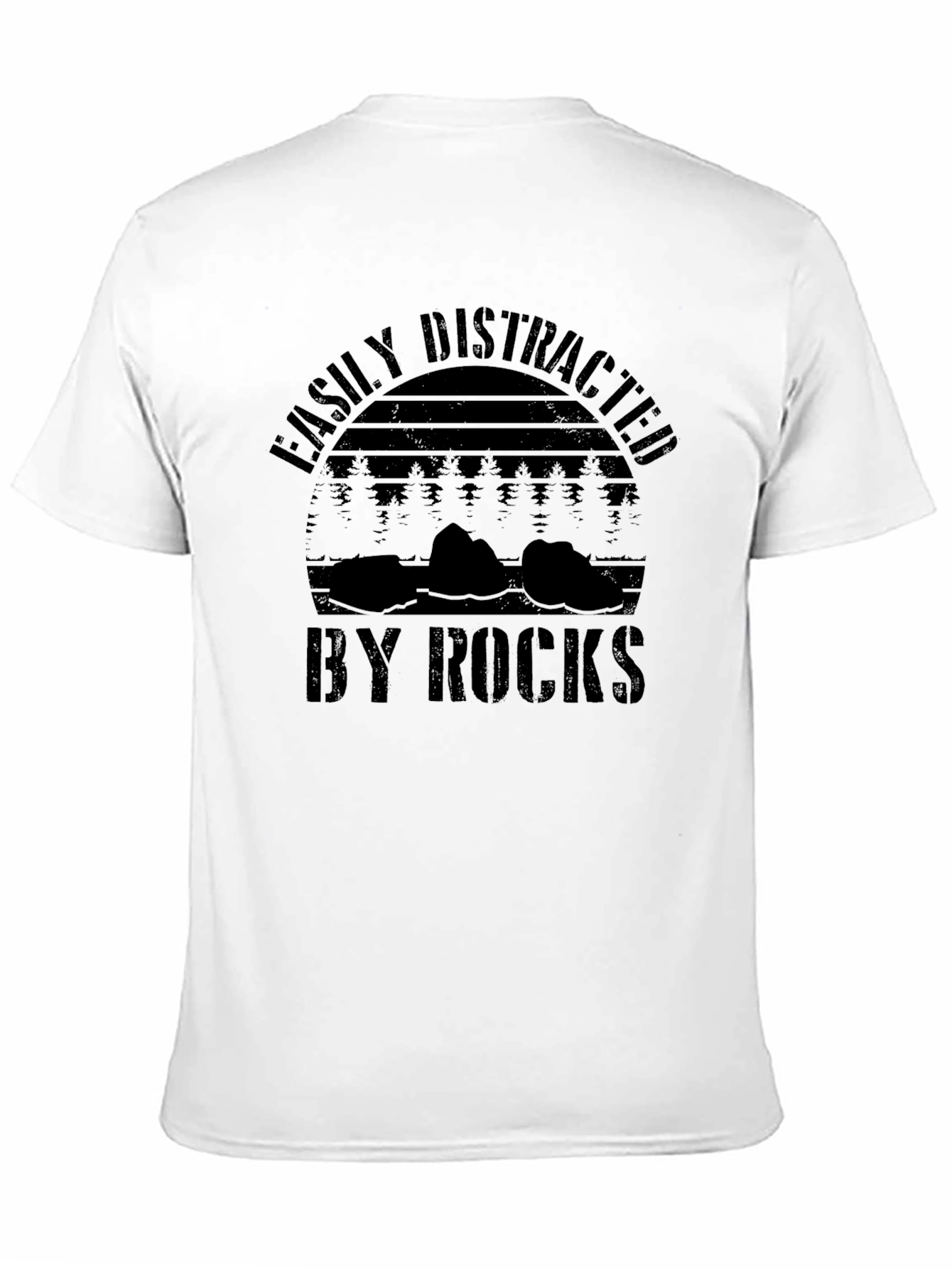Easily Distracted by Rocks Graphic T-Shirt