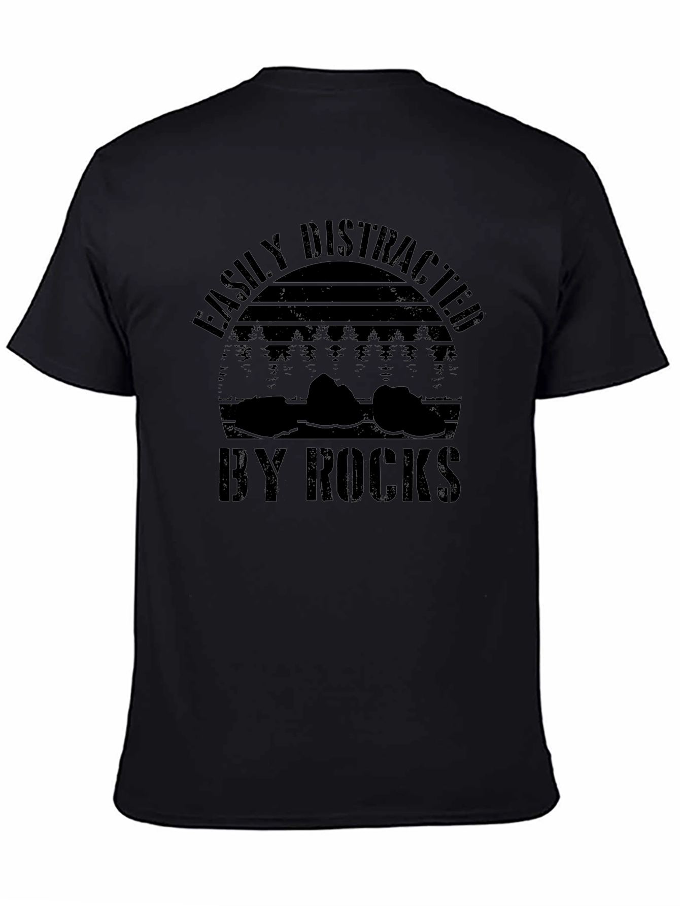 Easily Distracted by Rocks Graphic T-Shirt