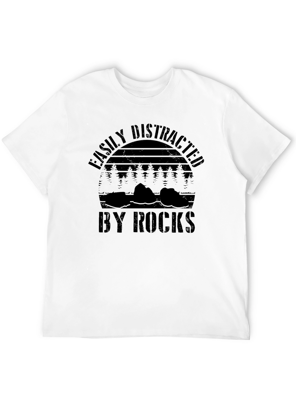 Easily Distracted by Rocks Graphic T-Shirt