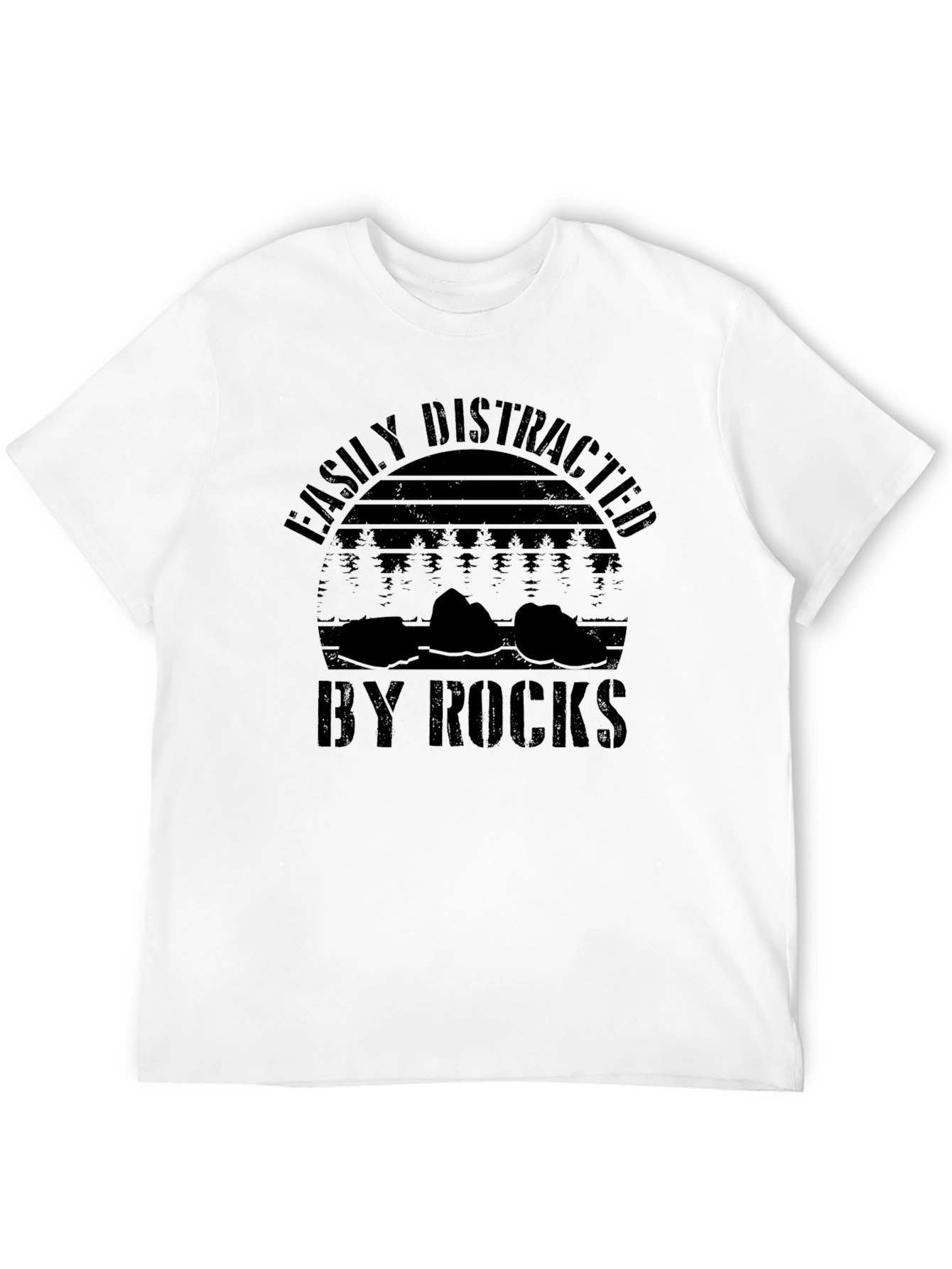 Easily Distracted by Rocks Graphic T-Shirt