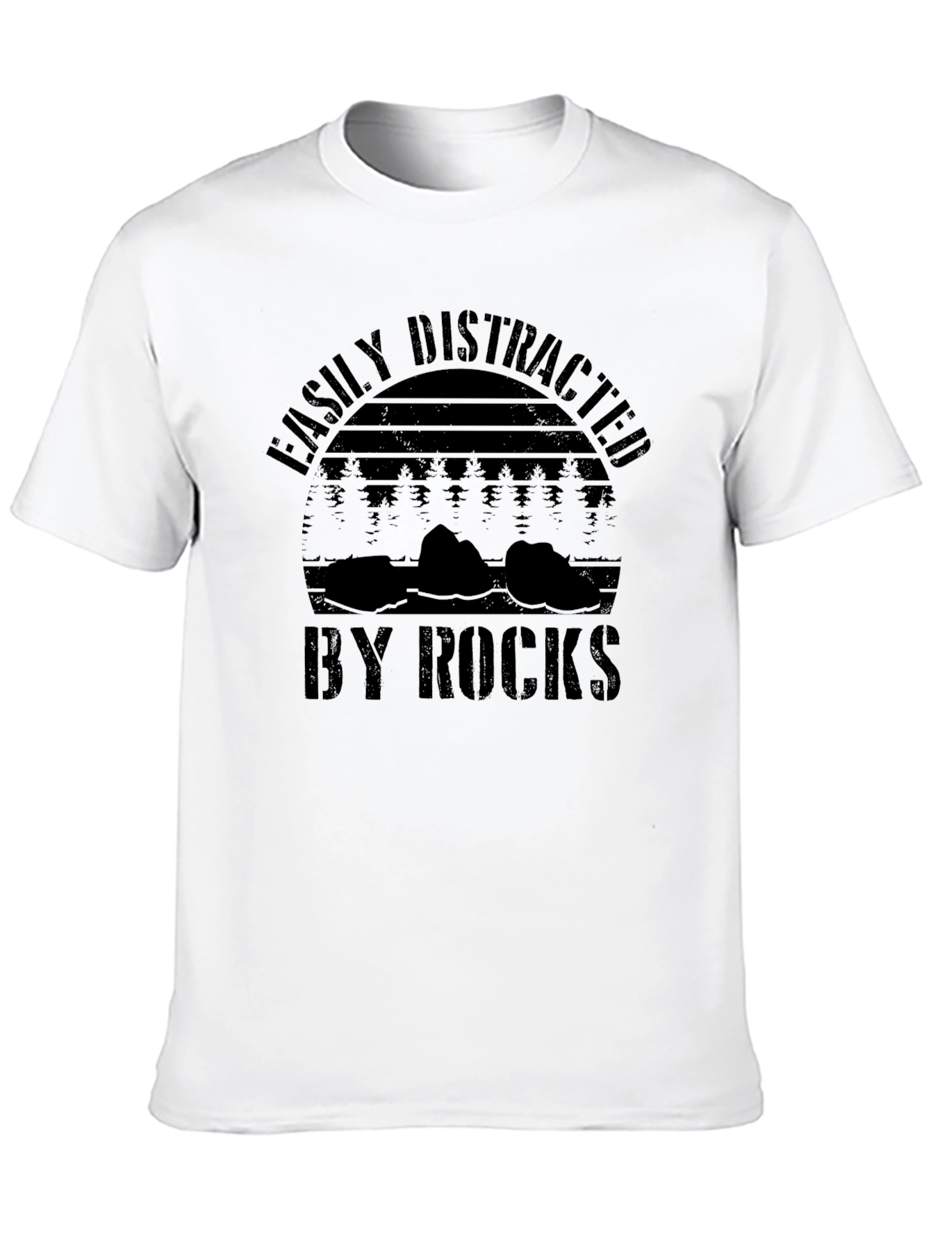Easily Distracted by Rocks Graphic T-Shirt
