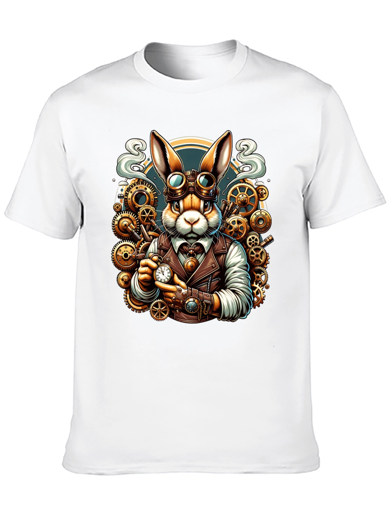 Steampunk Rabbit T-Shirt - Unique Design