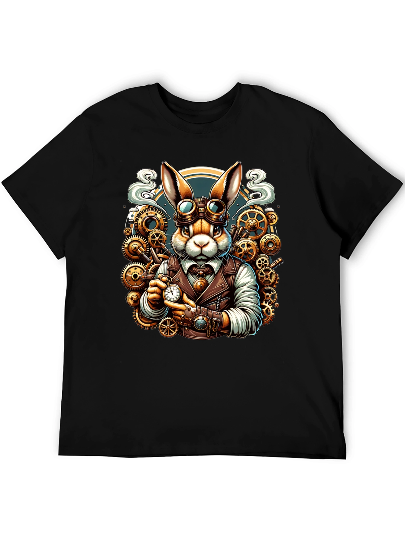 Steampunk Rabbit T-Shirt - Unique Design
