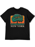 New York Tree Graphic T-Shirt