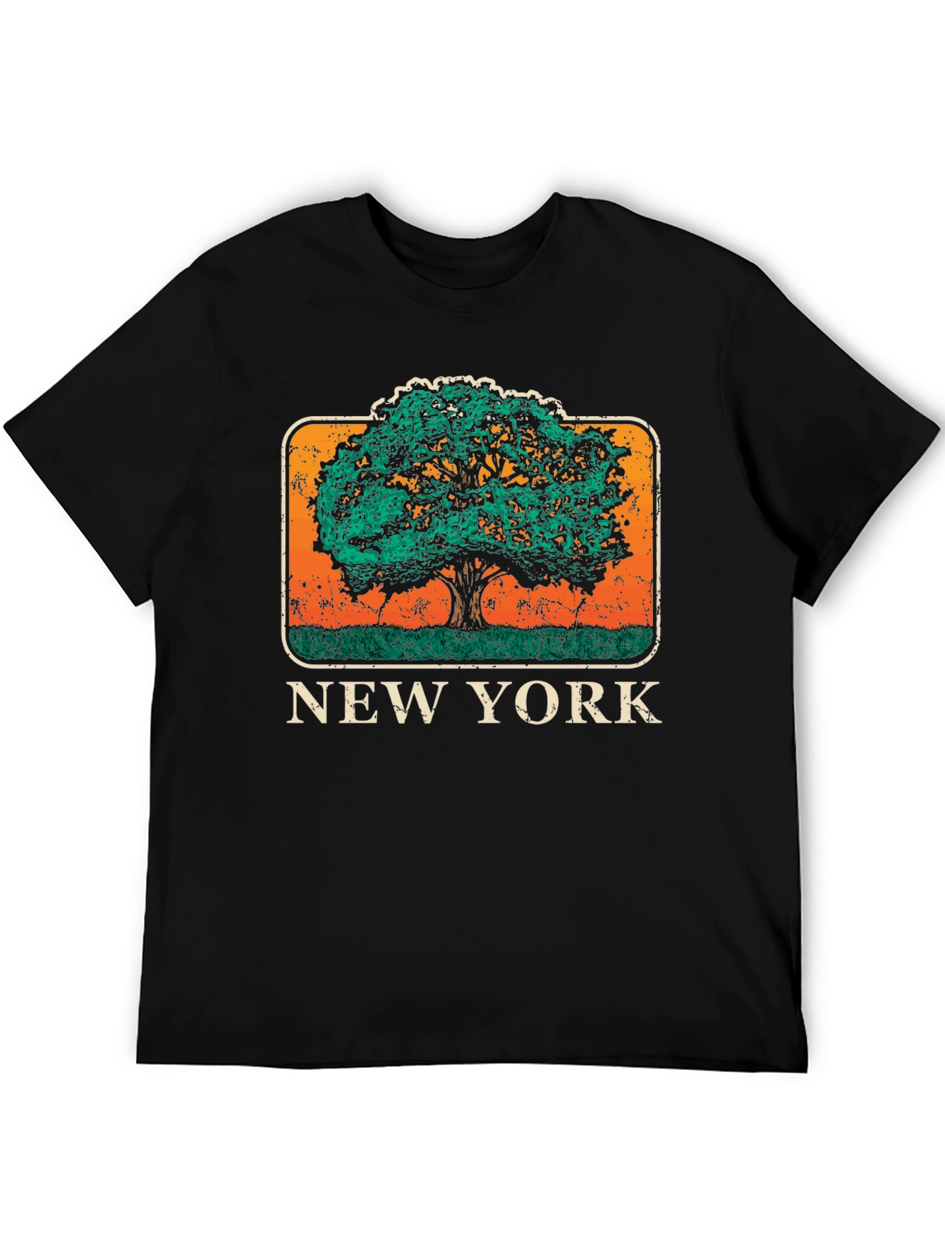 New York Tree Graphic T-Shirt