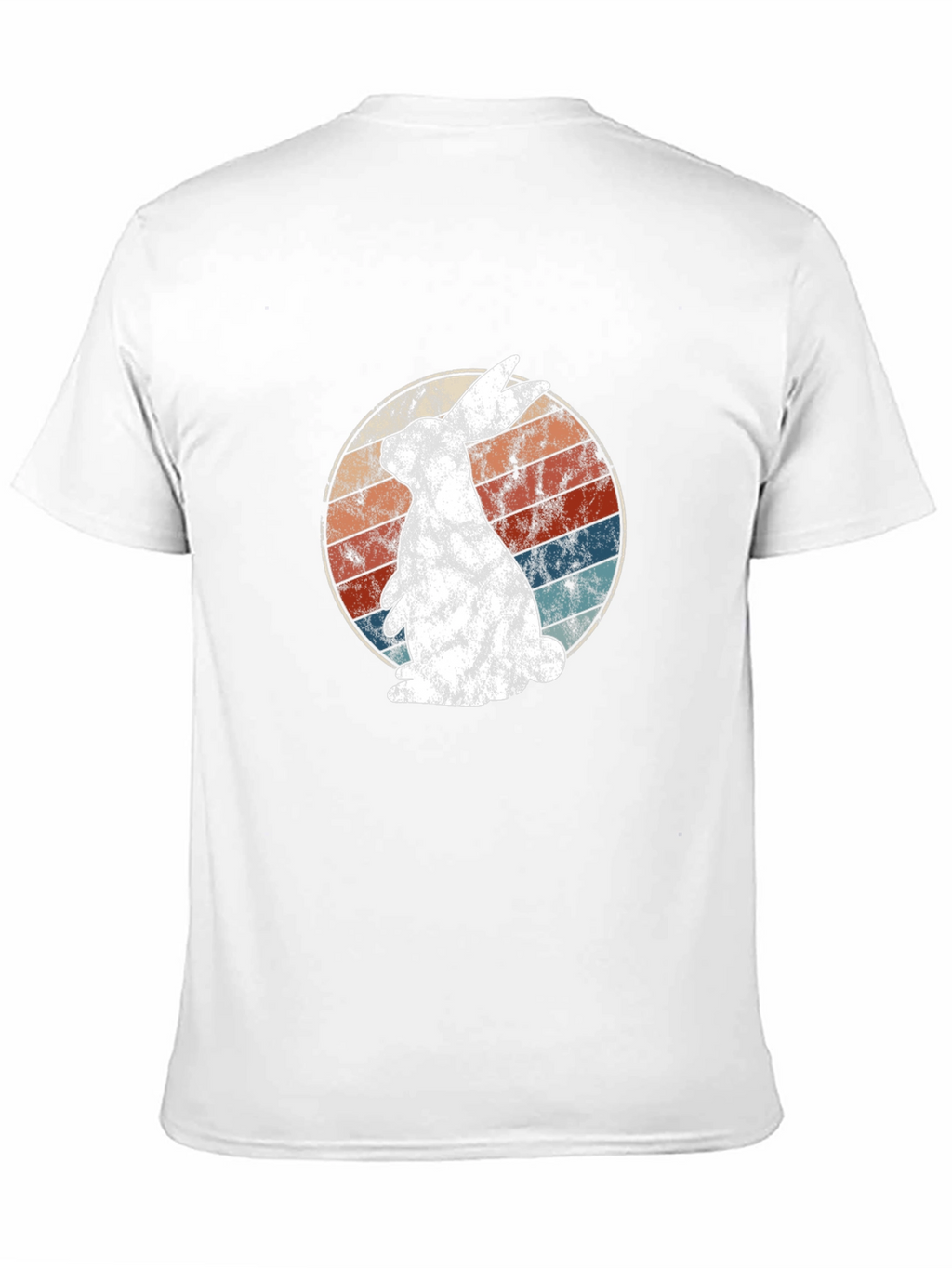 Retro Bunny Graphic Tee - Soft Cotton Blend