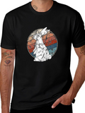 Retro Bunny Graphic Tee - Soft Cotton Blend