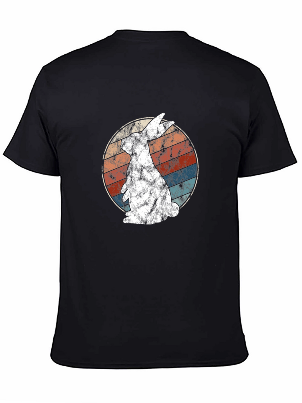 Retro Bunny Graphic Tee - Soft Cotton Blend
