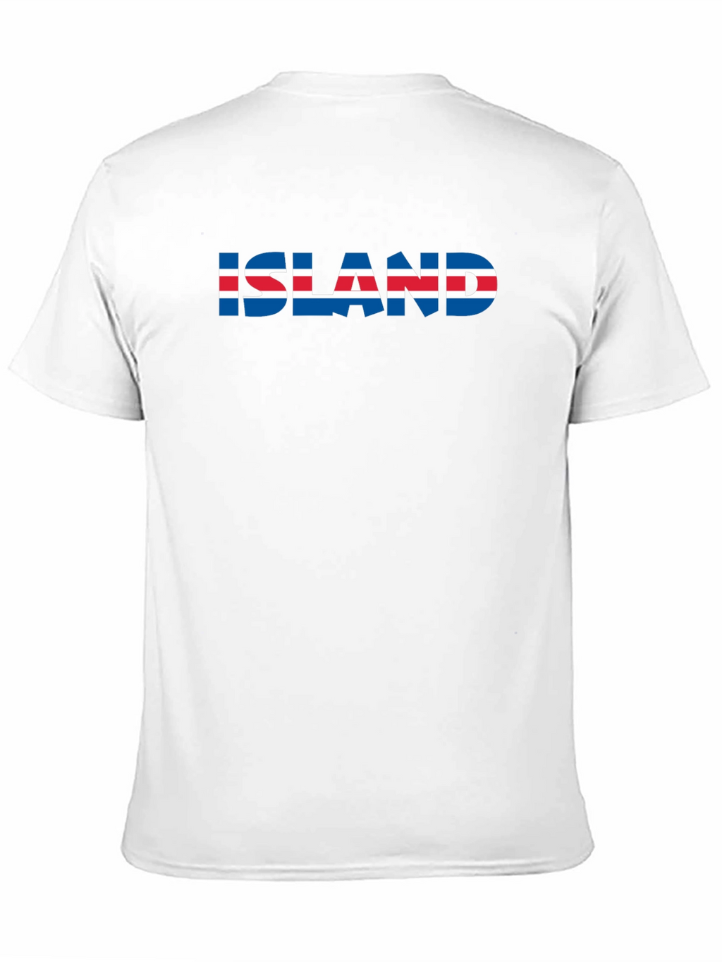 Iceland Flag Graphic Print Black T-Shirt