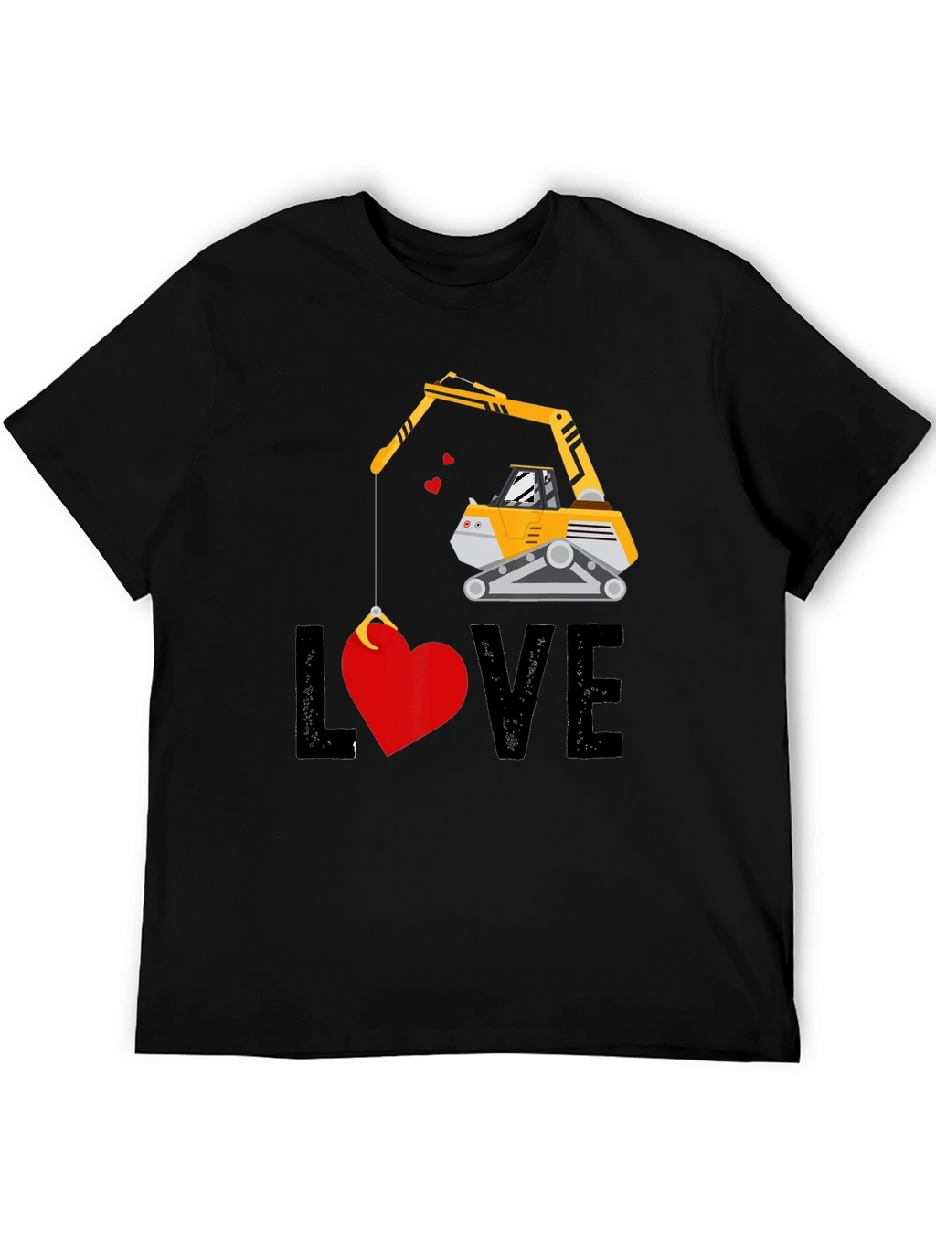 Excavator Love T-Shirt - Valentines Day Gift