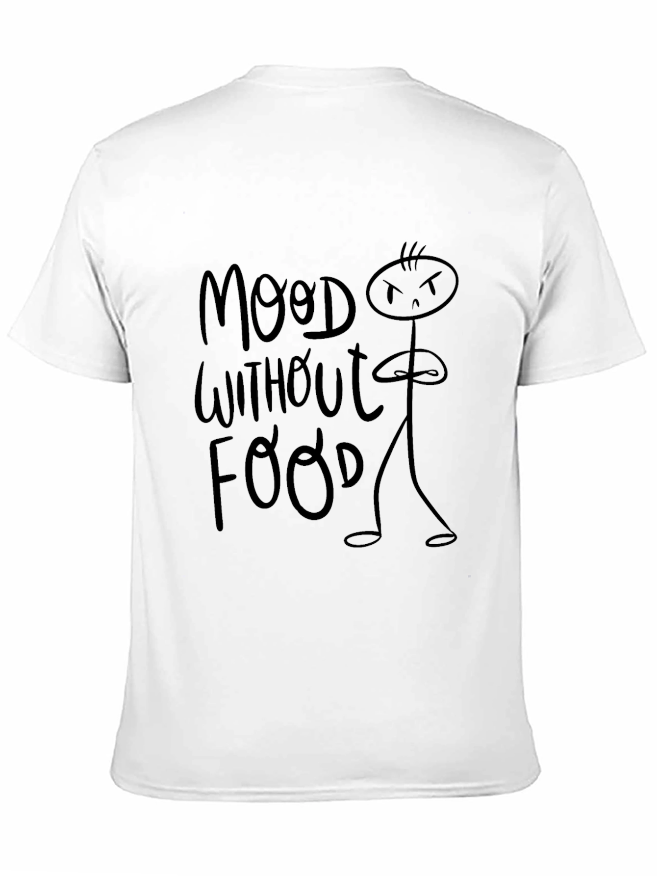Mood Without Food Black Graphic Tee