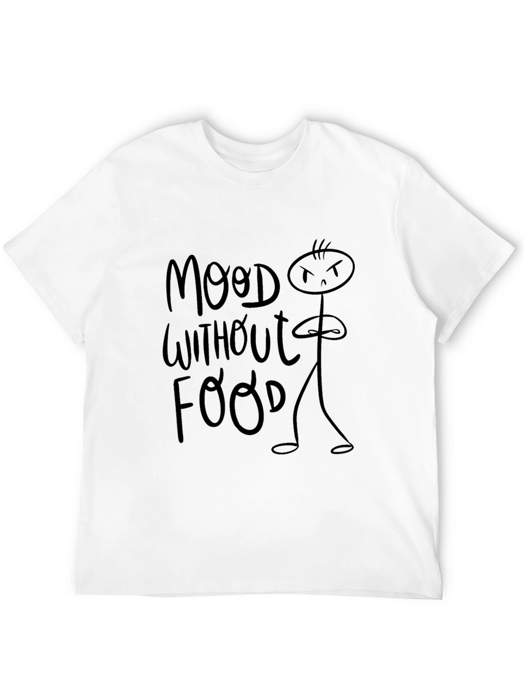 Mood Without Food Black Graphic Tee
