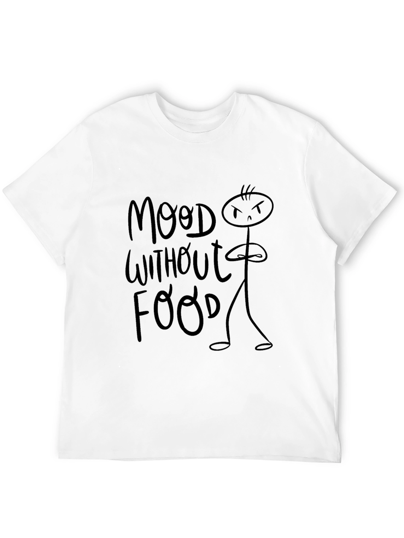 Mood Without Food Black Graphic Tee
