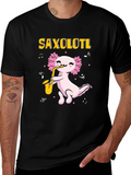 Saxolotl T-Shirt - Axolotl Saxophone Player