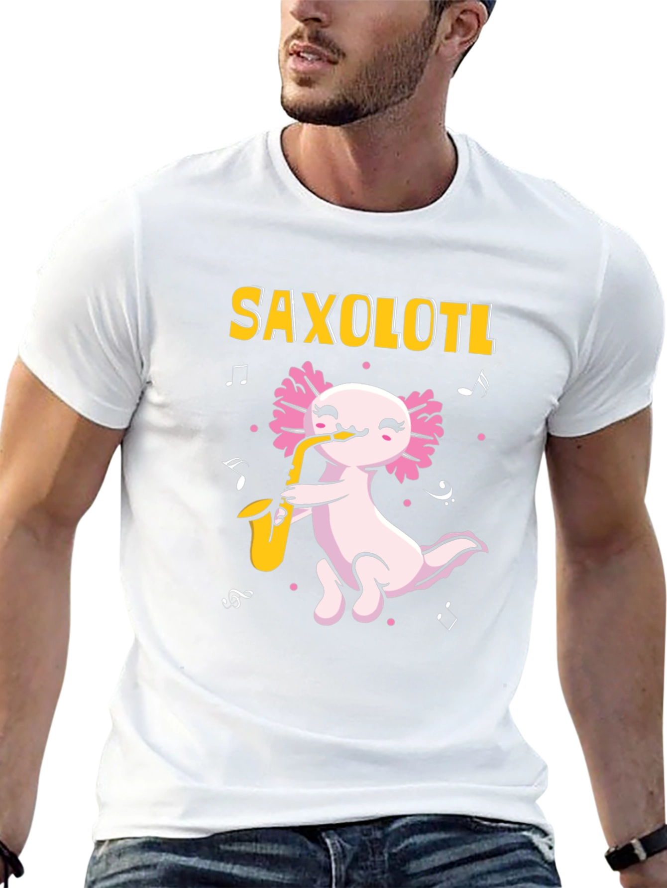 Saxolotl T-Shirt - Axolotl Saxophone Player