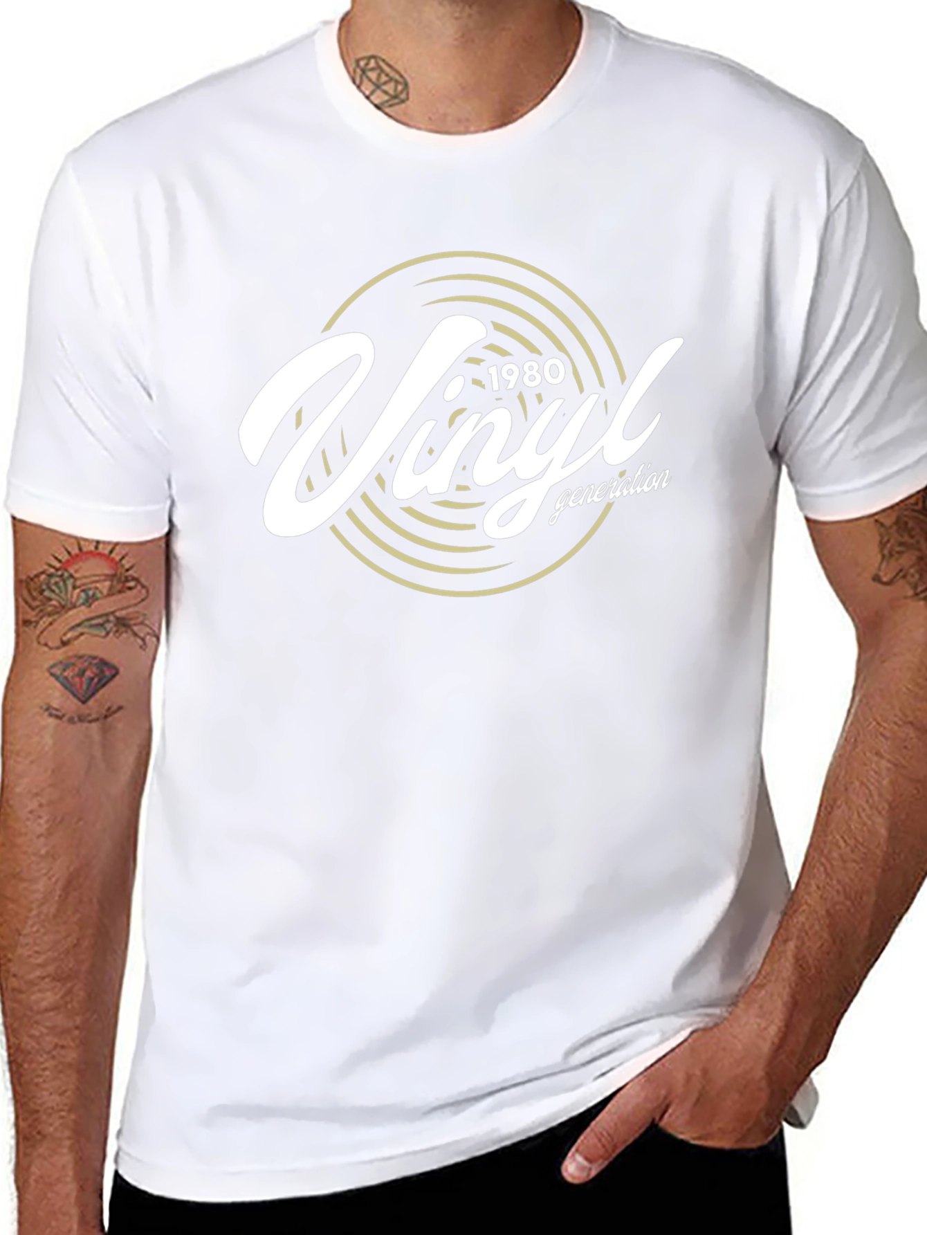 Vinyl Generation 1980 T-Shirt - Retro Music Tee