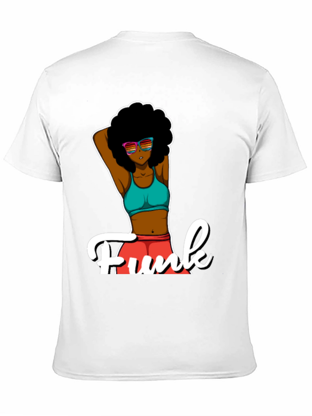 Funky Afro T-Shirt - Black